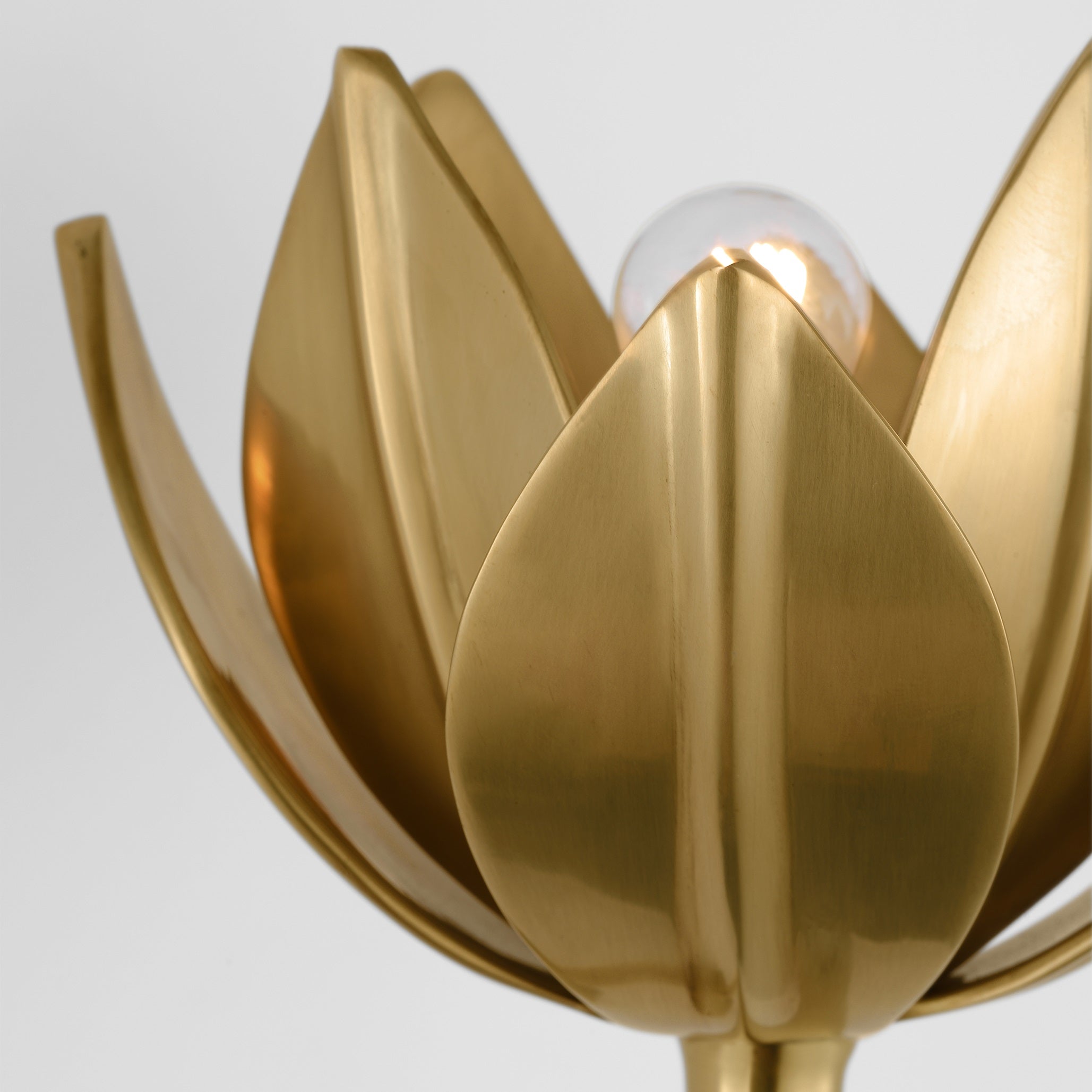 Wall Lamp Metal Flower 11 in Indoor Bedroom Dining Decorative Sconce Floral Sculptural Accent Lighting Fixture | Thomler