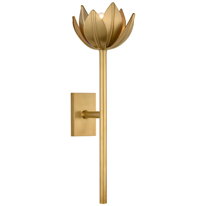 Wall Lamp Metal Flower 11 in Indoor Bedroom Dining Decorative Sconce Floral Sculptural Accent Lighting Fixture | Thomler