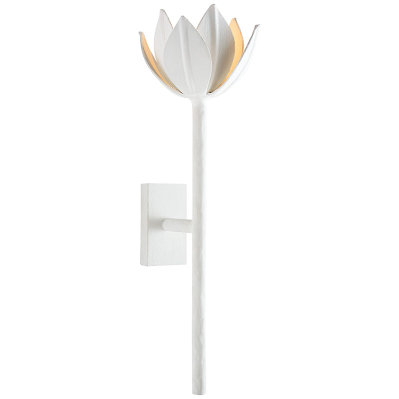 Wall Lamp Metal Flower 11 in Indoor Bedroom Dining Decorative Sconce Floral Sculptural Accent Lighting Fixture | Thomler
