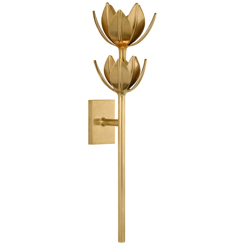 Wall Lamp Metal Flower 11 in Indoor Bedroom Dining Decorative Sconce Floral Sculptural Accent Lighting Fixture | Thomler