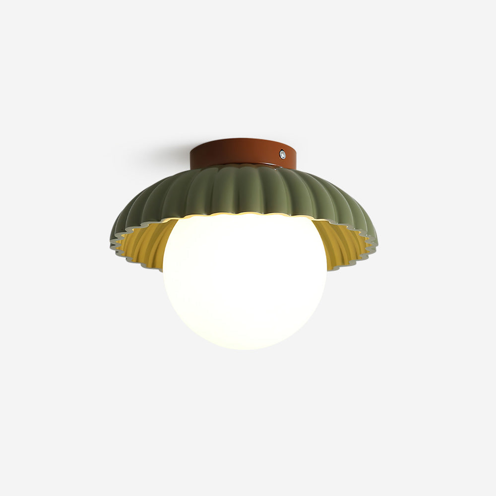 Ceiling Light Metal 9.8 in Adjustable Green Beige Red White Brown Indoor Decorative Fixture | Thomler