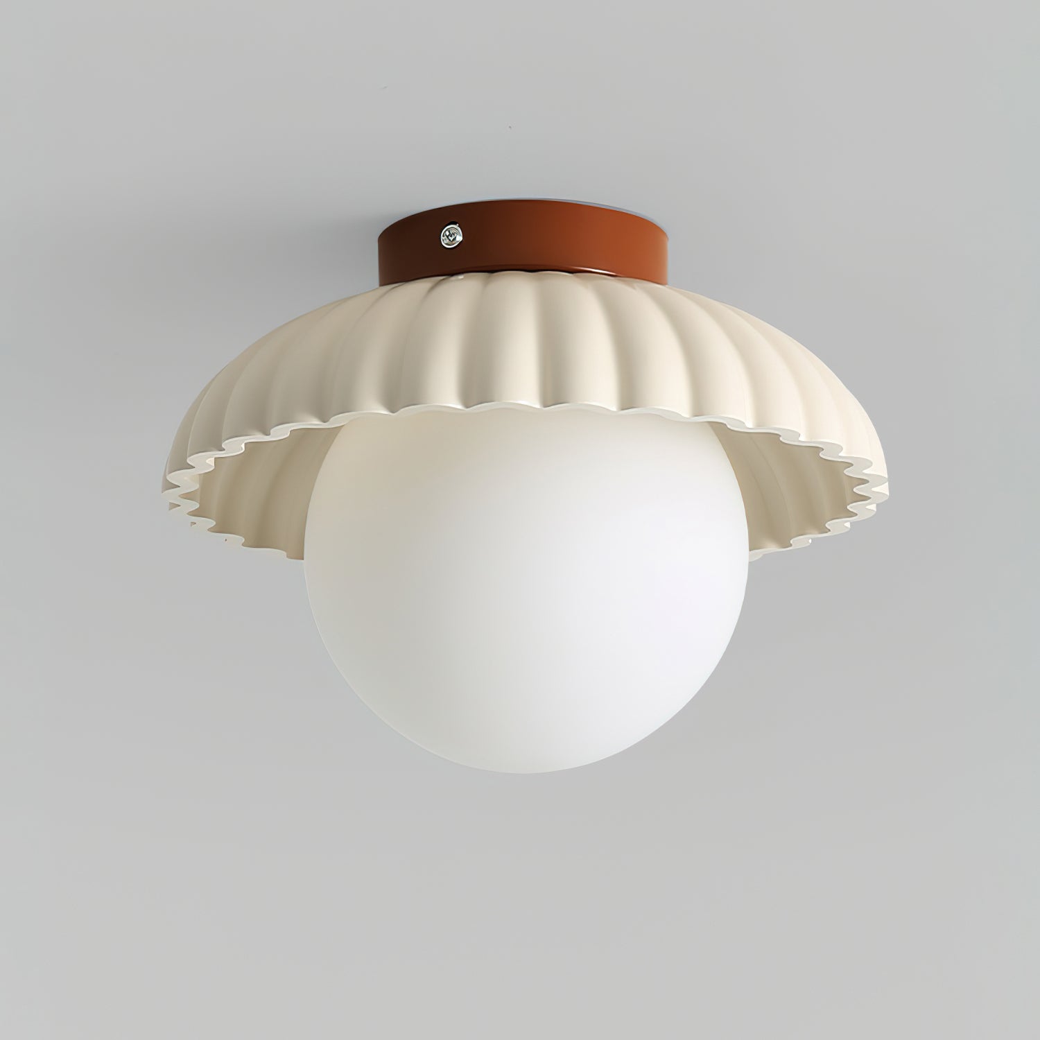 Ceiling Light Metal 9.8 in Adjustable Green Beige Red White Brown Indoor Decorative Fixture | Thomler