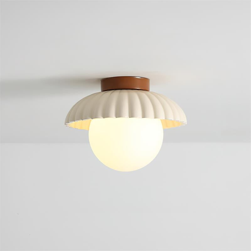 Ceiling Light Metal 9.8 in Adjustable Green Beige Red White Brown Indoor Decorative Fixture | Thomler