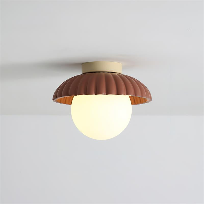 Ceiling Light Metal 9.8 in Adjustable Green Beige Red White Brown Indoor Decorative Fixture | Thomler