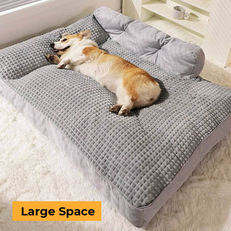 Orthopedic Pet Bed with Bolster Pillow for Dogs & Cats – Washable, Non-Slip Base, Year-Round Comfort | Thomler