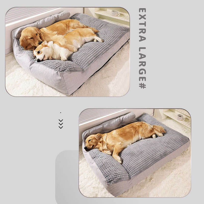 Orthopedic Pet Bed with Bolster Pillow for Dogs & Cats – Washable, Non-Slip Base, Year-Round Comfort | Thomler