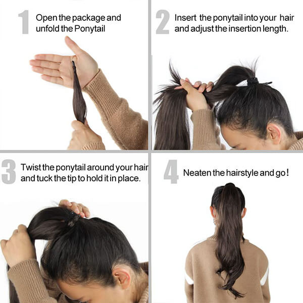 Clip-In Ponytail Hair Extension with Volume Boost – Secure All-Day Hold, Multiple Shades Available | Thomler