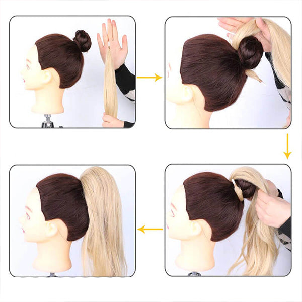 Clip-In Ponytail Hair Extension with Volume Boost – Secure All-Day Hold, Multiple Shades Available | Thomler