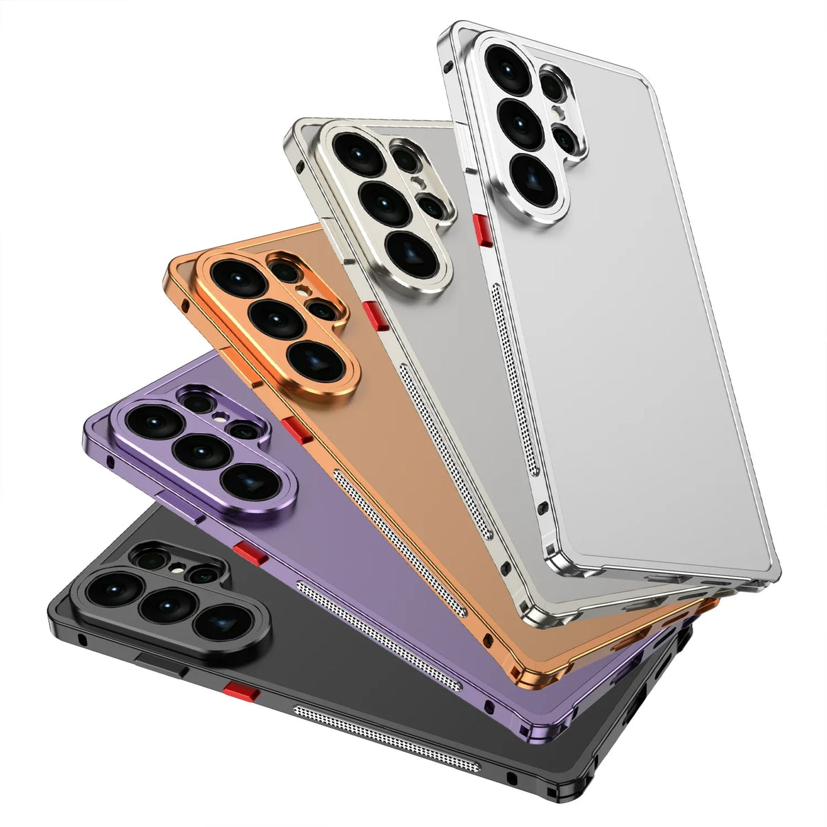 Aluminum Frame Case for Samsung Galaxy – Shock-Absorbing Metal Bumper with Raised Edges & Precise Cutouts – S22 S23 S24 S25 S26 Plus Ultra | Thomler