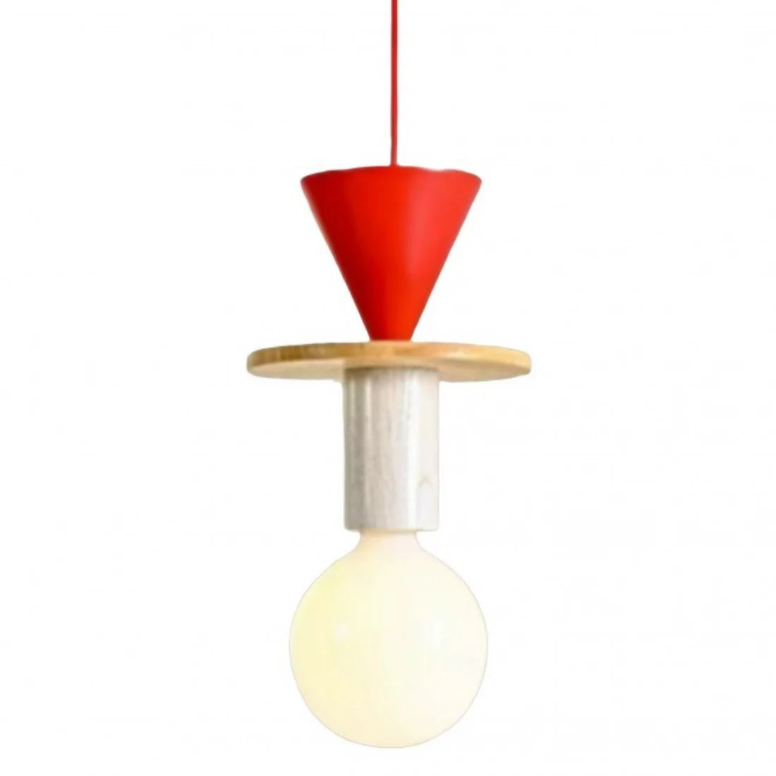 Pendant Light Wood 7.5 in to 16.5 in Multicolor Geometric Dining Living Room Ceiling Lamp Modern Home Decor | Thomler