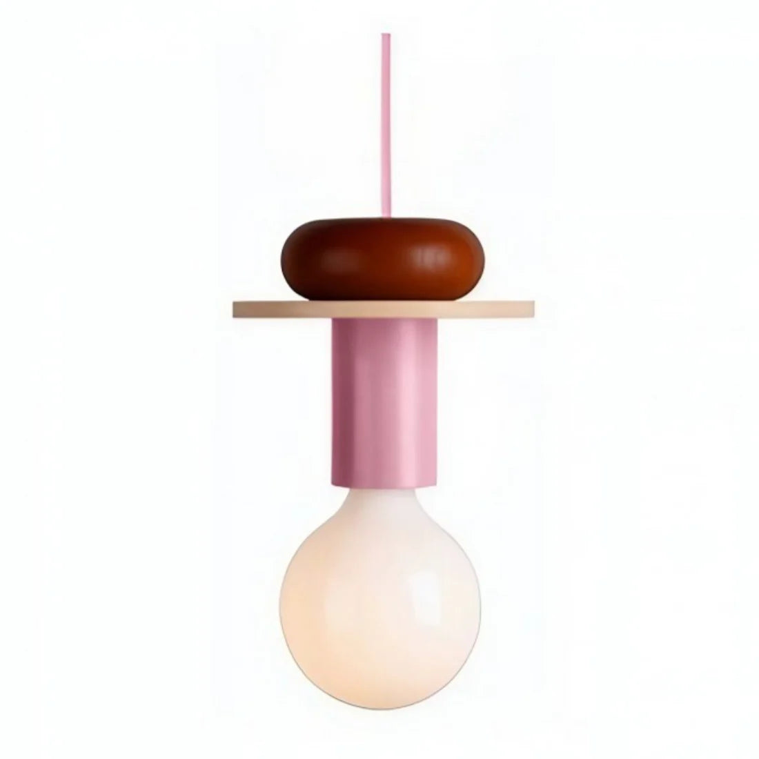 Pendant Light Wood 7.5 in to 16.5 in Multicolor Geometric Dining Living Room Ceiling Lamp Modern Home Decor | Thomler