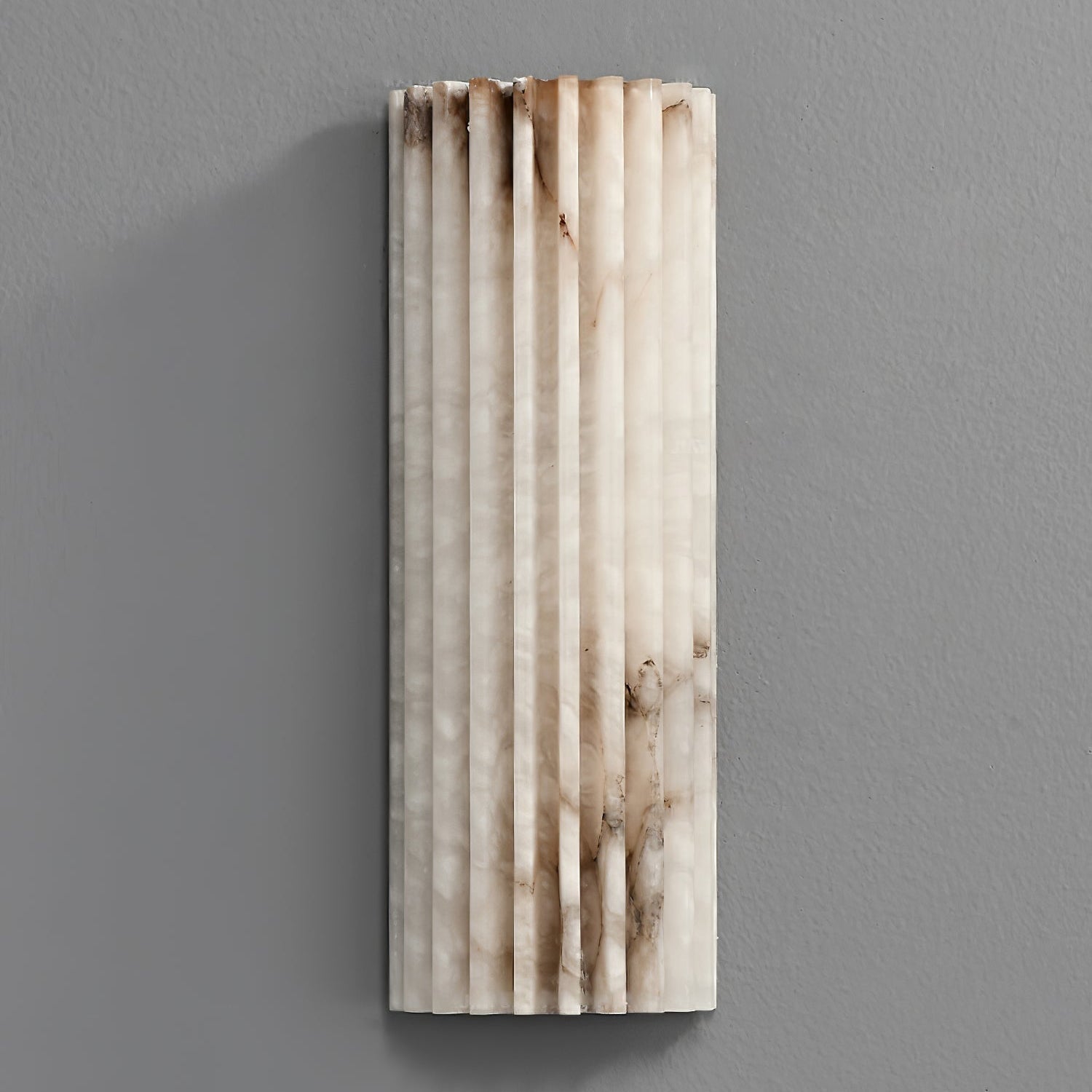 Wall Light Alabaster LED 11.8 in Indoor Bathroom Vanity Hallway Sconce Modern Vertical Lighting Fixture | Thomler