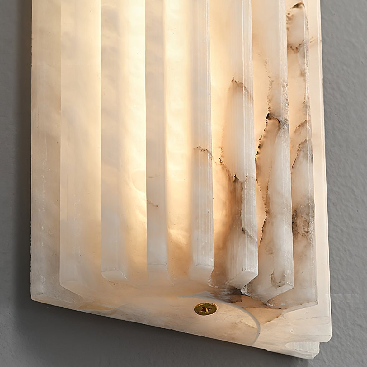 Wall Light Alabaster LED 11.8 in Indoor Bathroom Vanity Hallway Sconce Modern Vertical Lighting Fixture | Thomler