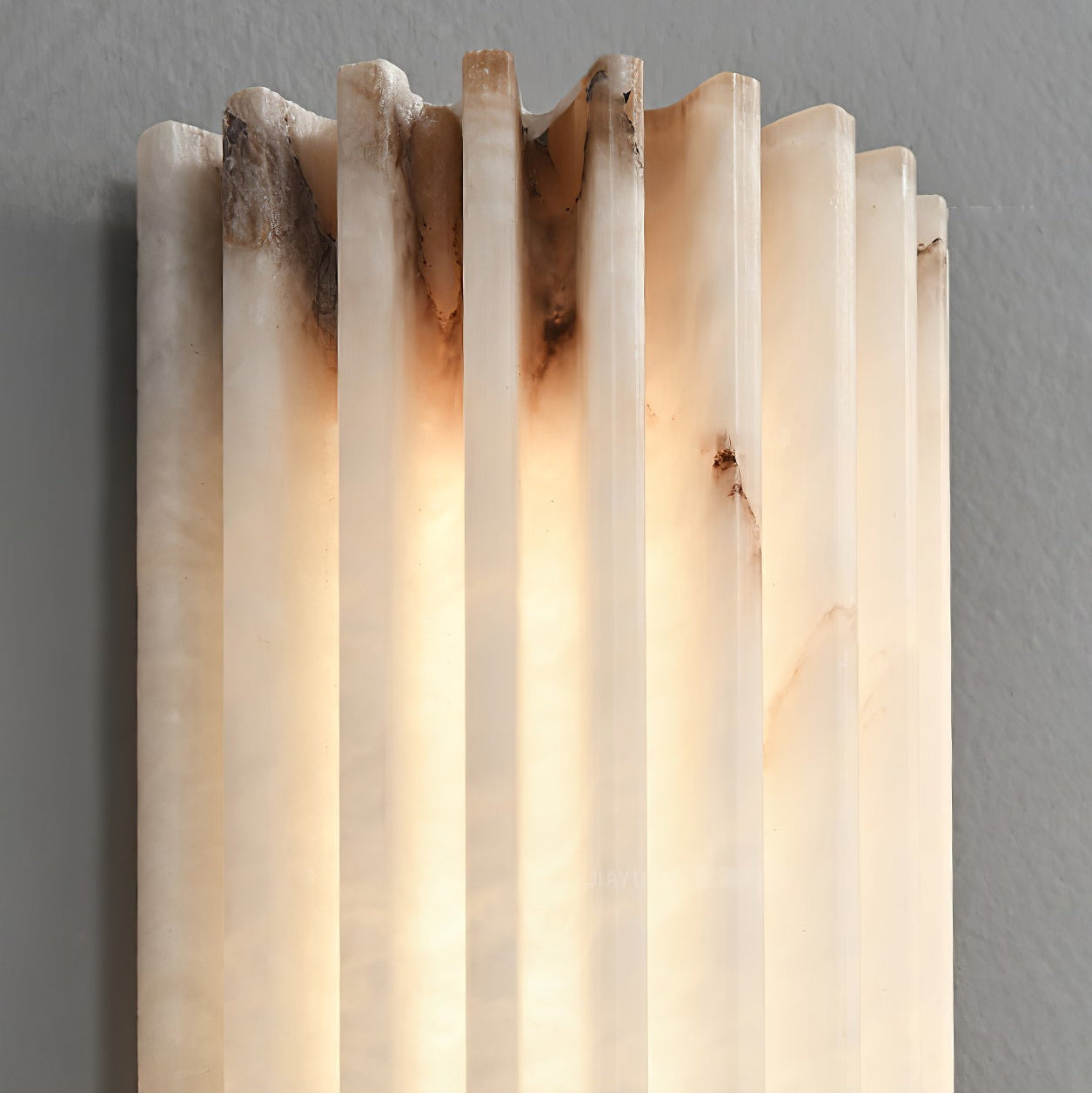 Wall Light Alabaster LED 11.8 in Indoor Bathroom Vanity Hallway Sconce Modern Vertical Lighting Fixture | Thomler