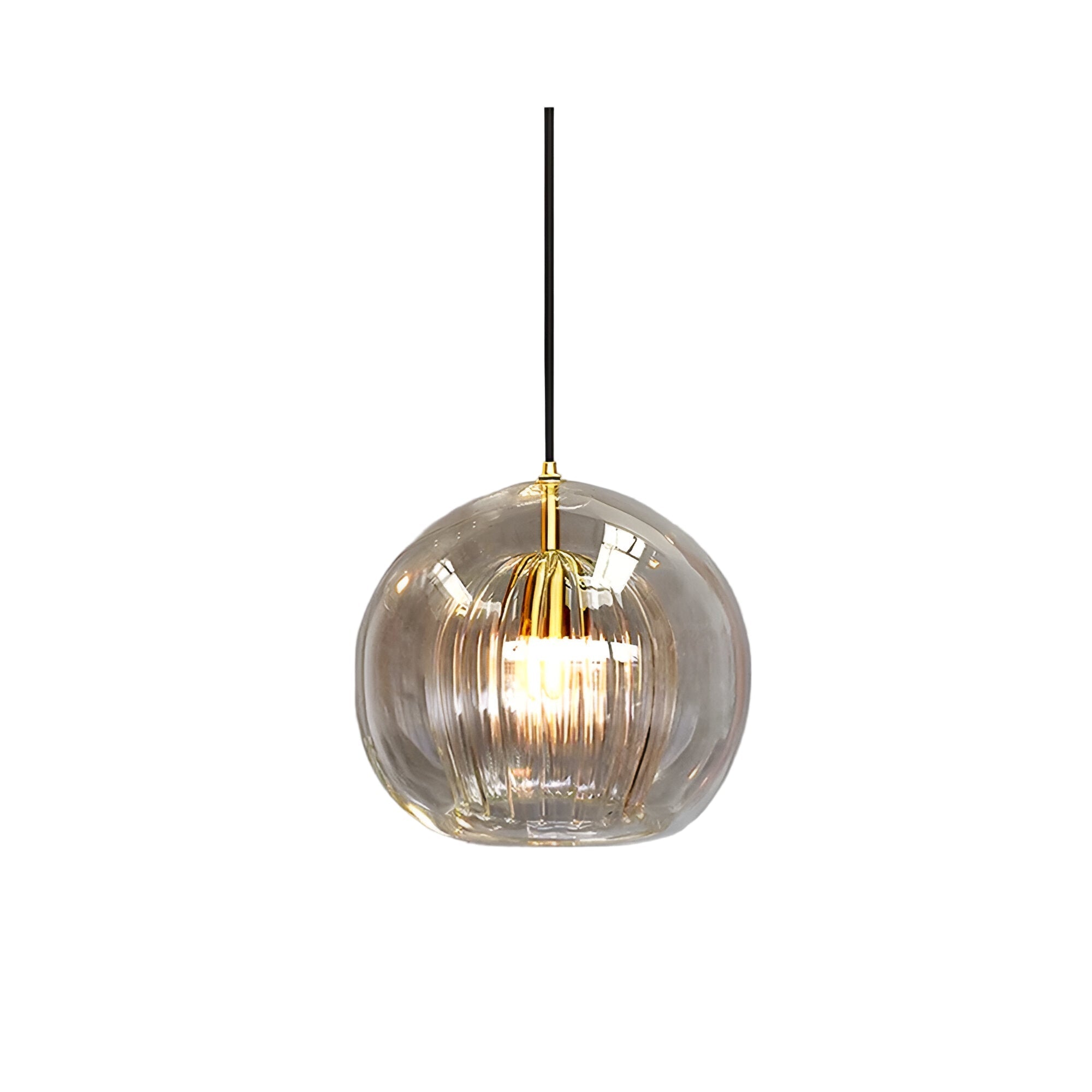 Pendant Light Glass Globe 9.8 in E27 Adjustable Dining Room Kitchen Island Hanging Ceiling Lamp Vintage Modern | Thomler
