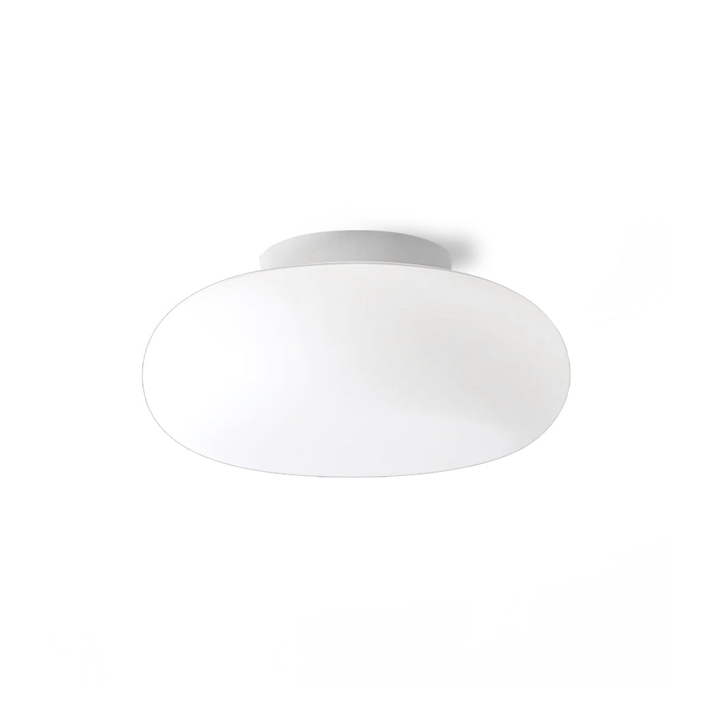 Ceiling Light Metal LED 7.9 in White Indoor Modern Living Room Bedroom Fixture | Thomler