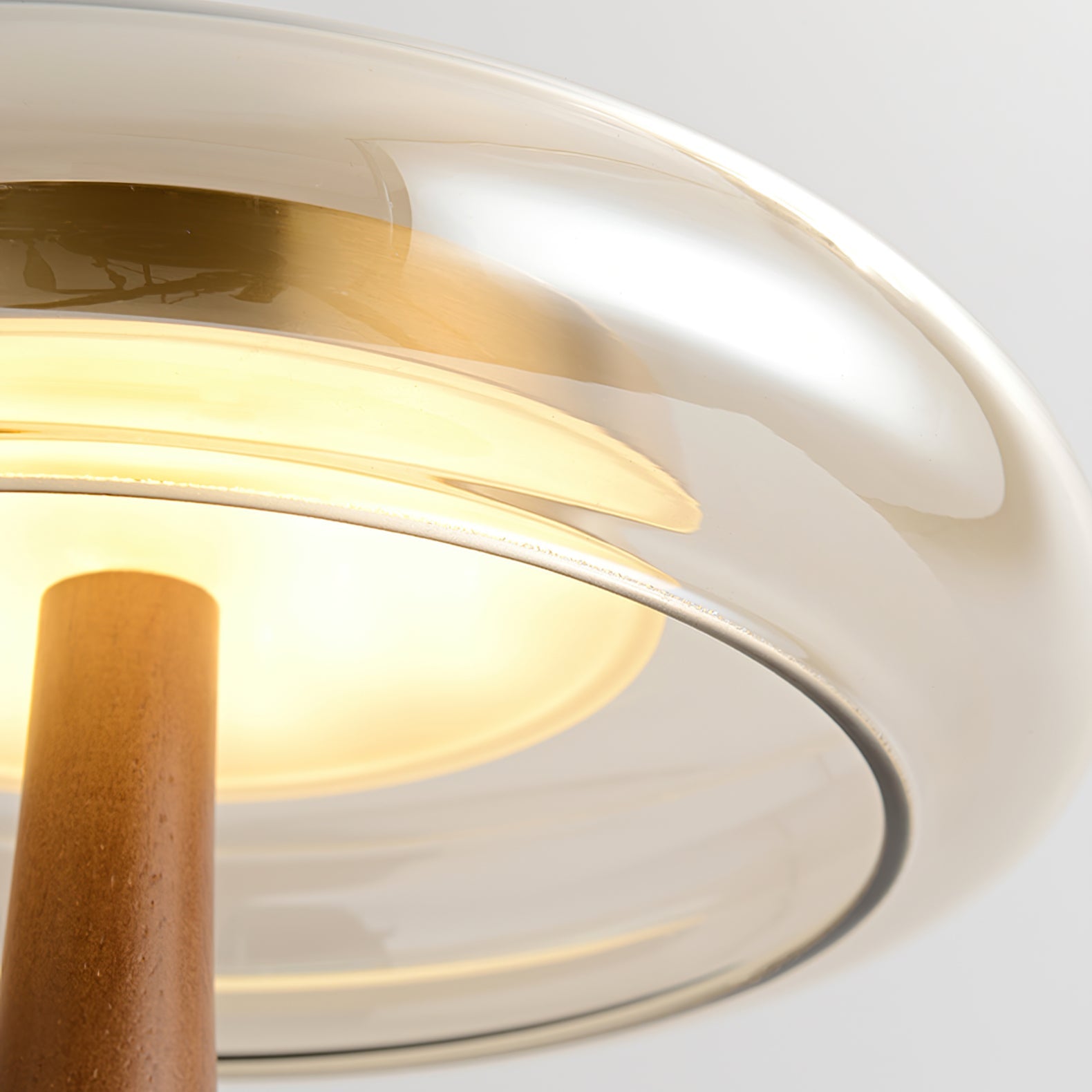 Table Lamp Glass Brass 12W 9.6 in Indoor Accent Lighting Adjustable Color Temperatures Warm Cool Neutral | Thomler