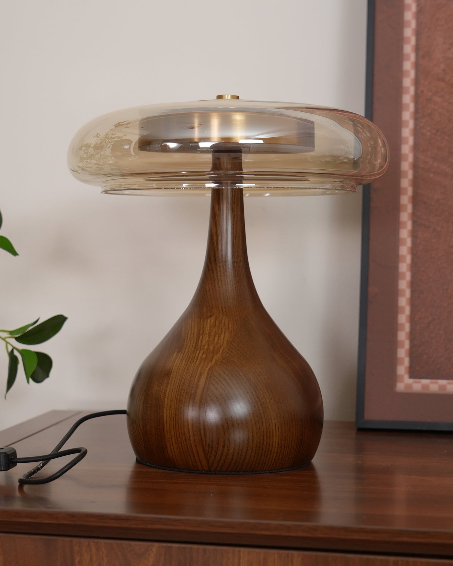 Table Lamp Glass Brass 12W 9.6 in Indoor Accent Lighting Adjustable Color Temperatures Warm Cool Neutral | Thomler