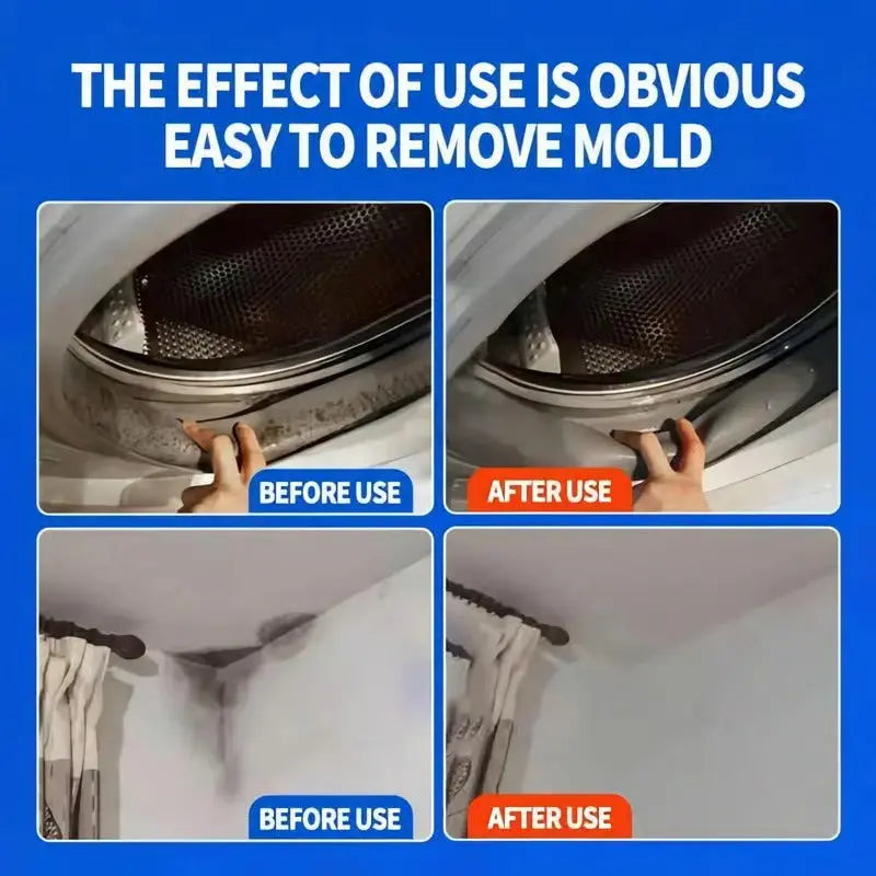 Mold Remover Spray for Walls, Tile Grout & Wood – Fast-Acting Odor Eliminator for Bathrooms, Basements & Kitchens | Thomler