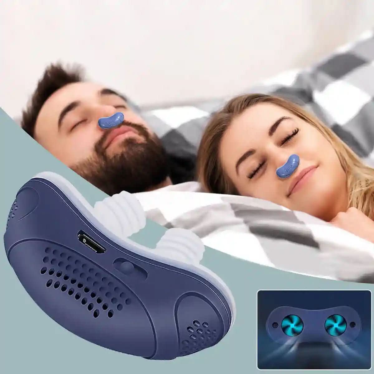 Nasal Breathing Device for Nighttime Comfort | USB Rechargeable Snore Relief Tool | Gentle Airflow Support Without Mask or Straps | Portable | Thomler