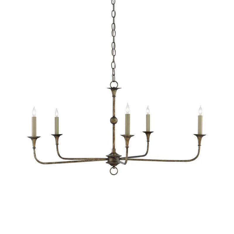Pendant Light Brass Metal 91.0 cm Dining Room Candle Style Ceiling Chandelier Adjustable Chain E14 Hanging Fixture | Thomler