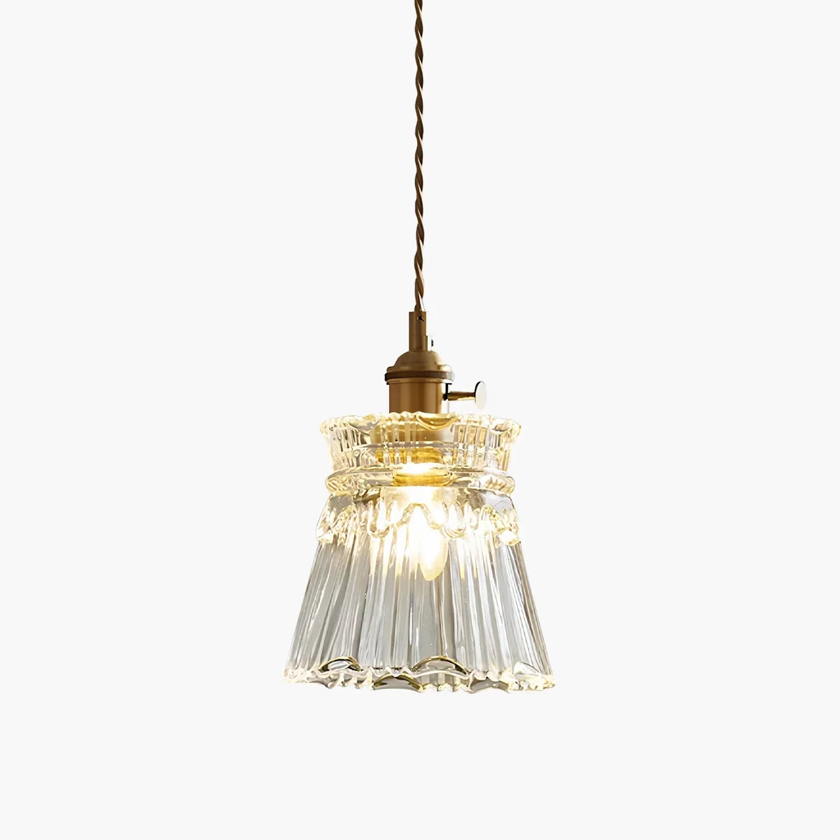 Pendant Light Glass Bronze Adjustable Cable Transparent Dining Room Kitchen Island Hanging Ceiling Lamp | Thomler