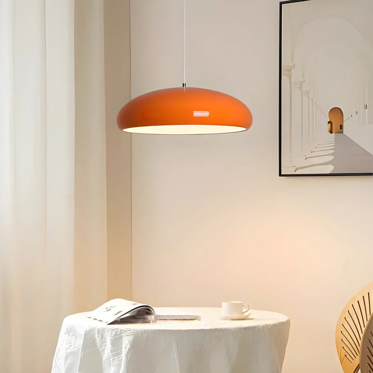 Pendant Light Metal Acrylic LED Black Dining Table Kitchen Island Modern Hanging Ceiling Lamp | Thomler