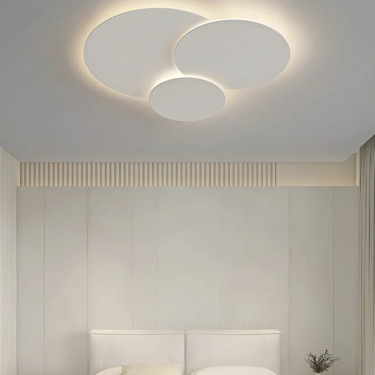 Ceiling Light LED Adjustable Discs 60.0 cm White Living Room Bathroom Dimmable Modern Designer Lighting | Thomler