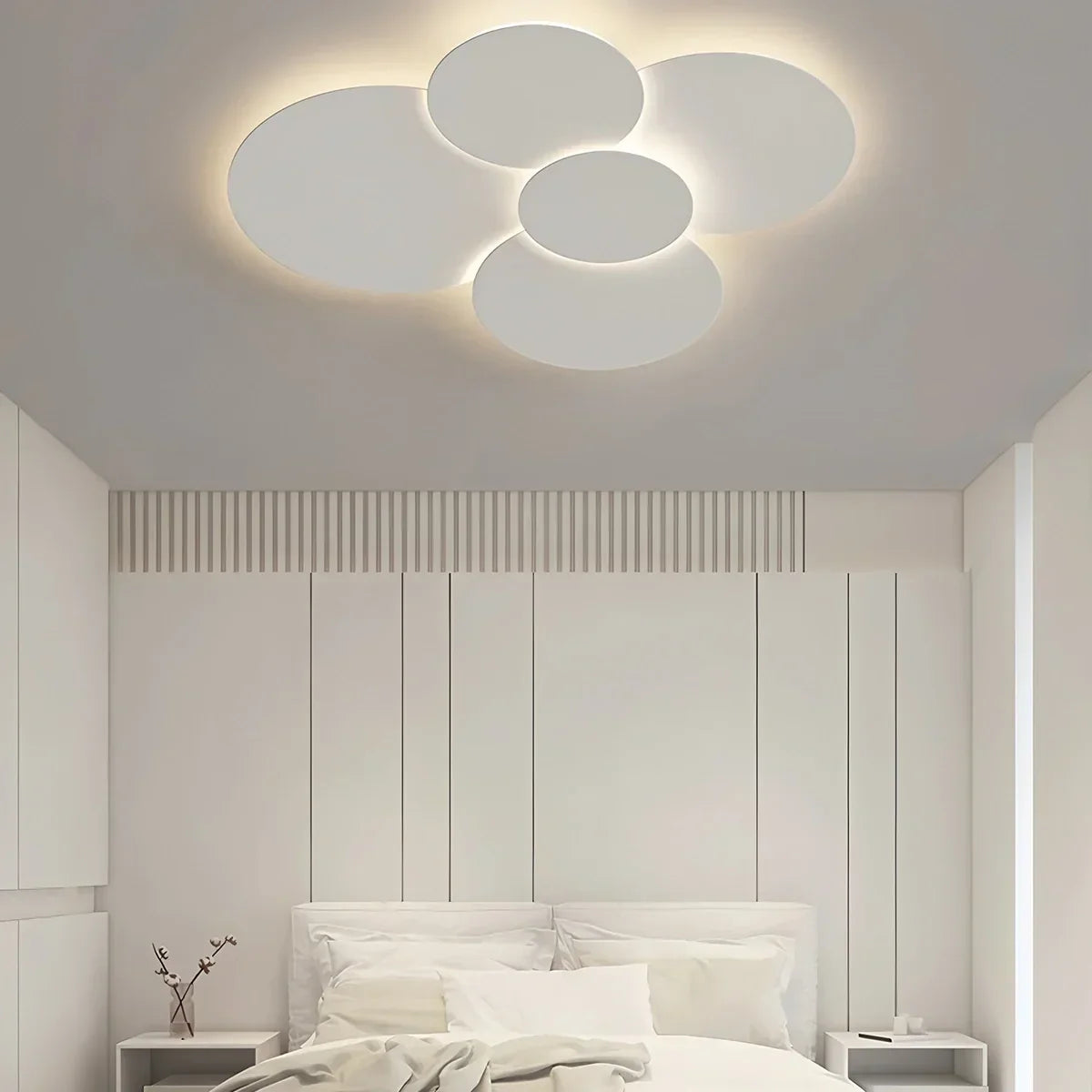 Ceiling Light LED Adjustable Discs 60.0 cm White Living Room Bathroom Dimmable Modern Designer Lighting | Thomler