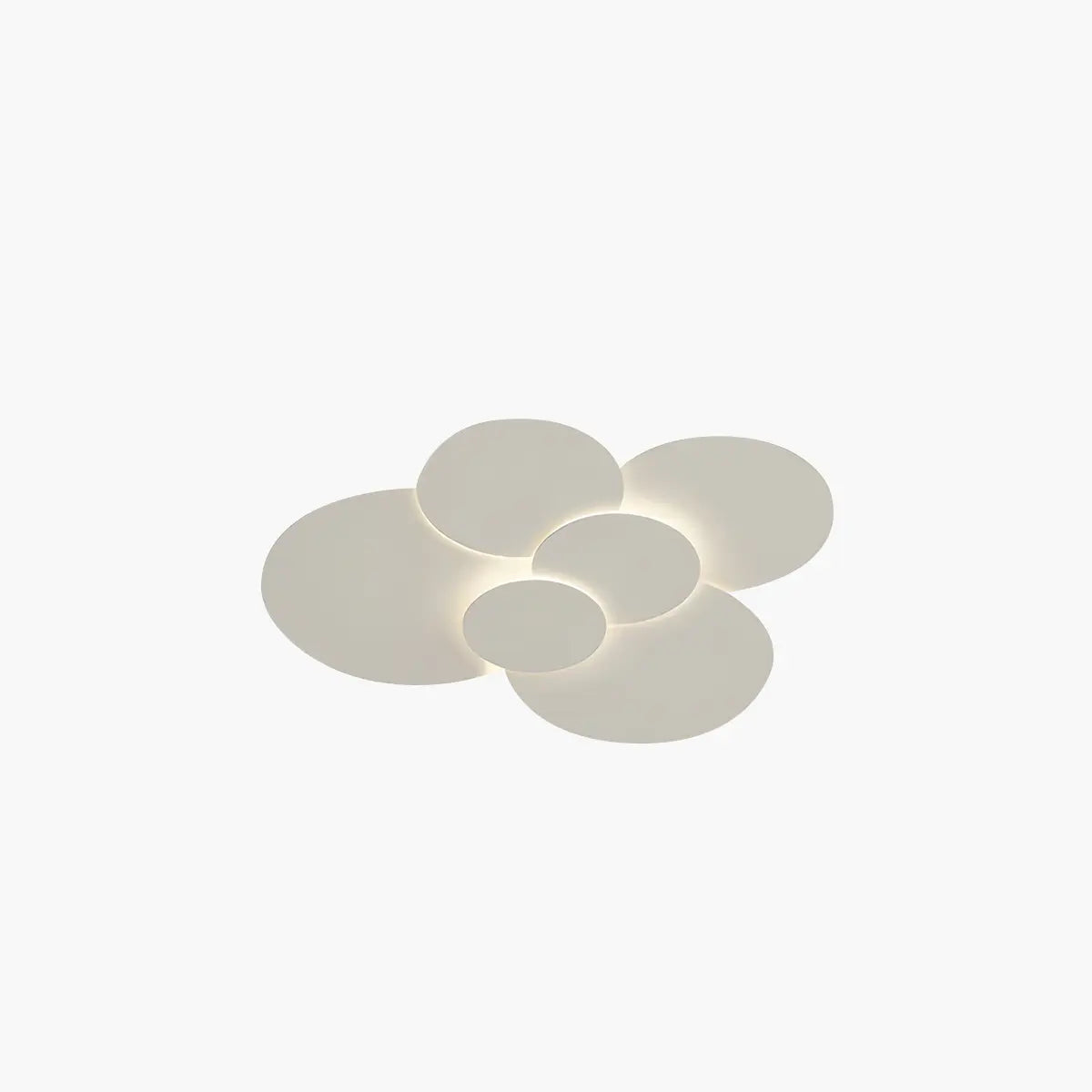 Ceiling Light LED Adjustable Discs 60.0 cm White Living Room Bathroom Dimmable Modern Designer Lighting | Thomler