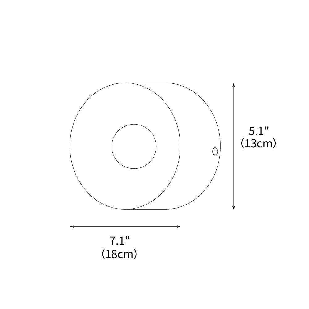 Wall Lamp Aluminum 7.1 in White Bedroom Hallway Reading Light Minimalist Compact Design | Thomler