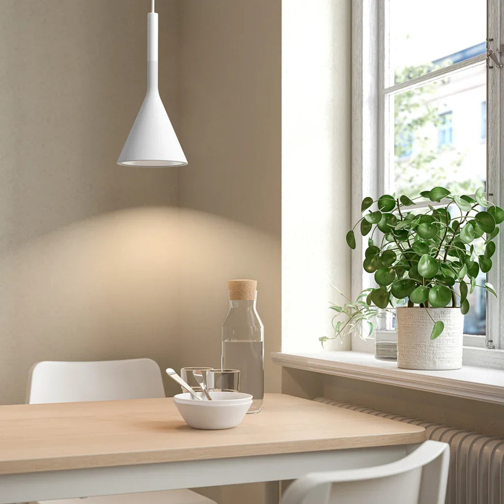 Pendant Light Concrete 10 in Grey Adjustable Dining Room Kitchen Island Hanging Ceiling Lamp | Thomler