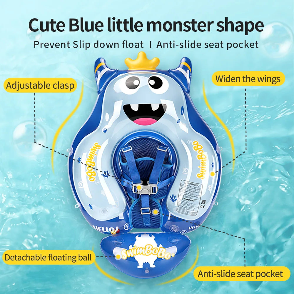 Infant Water Float Ring with Supportive Seat Design for Bath & Pool Fun | Thomler