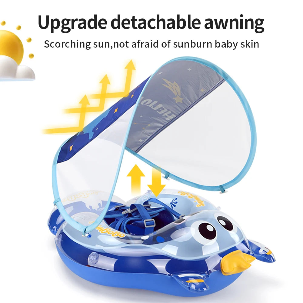 Infant Water Float Ring with Supportive Seat Design for Bath & Pool Fun | Thomler