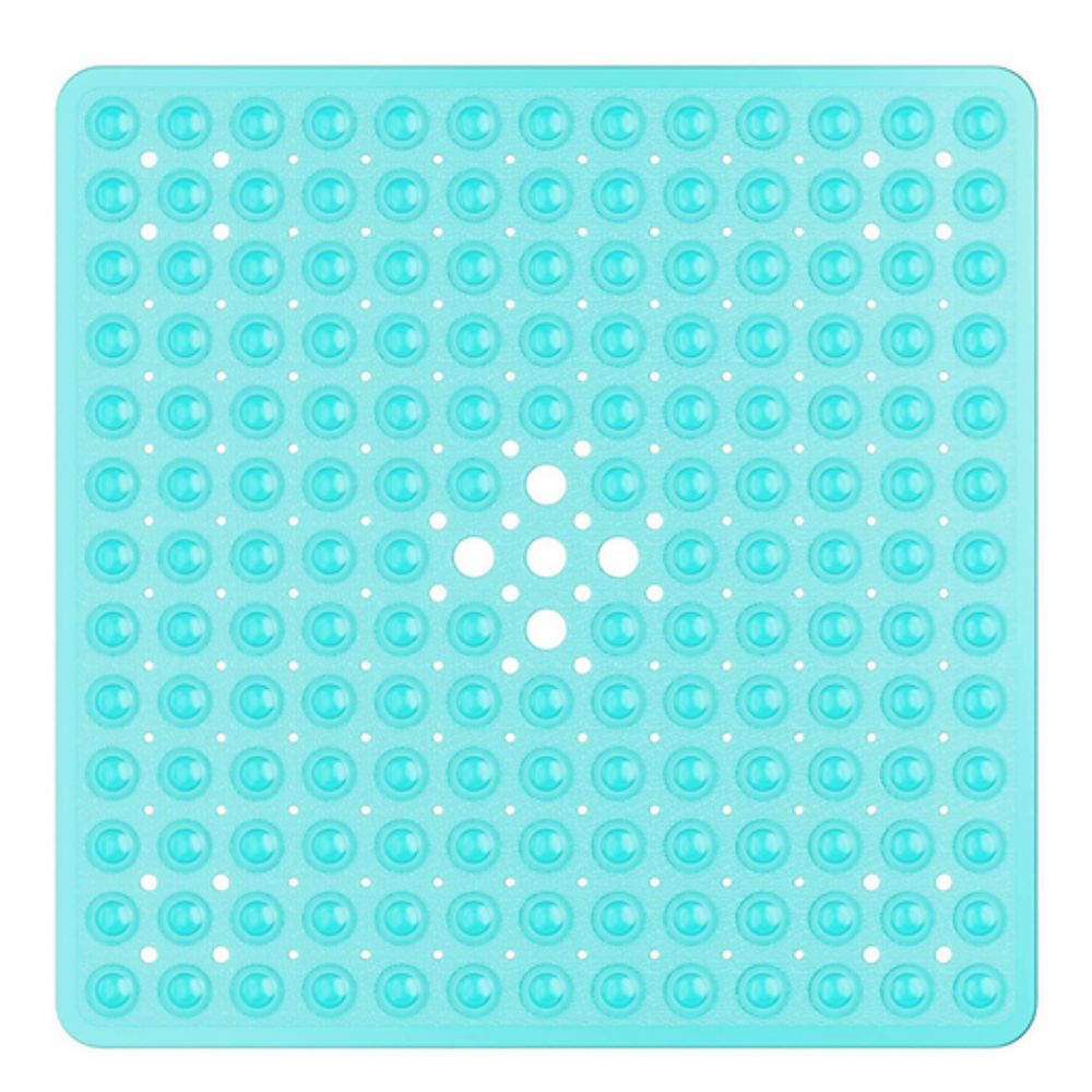 Anti-Slip Shower Mat with Suction Cups – Square PVC Tub Floor Protector for Kids, Seniors & Modern Bathrooms | Thomler