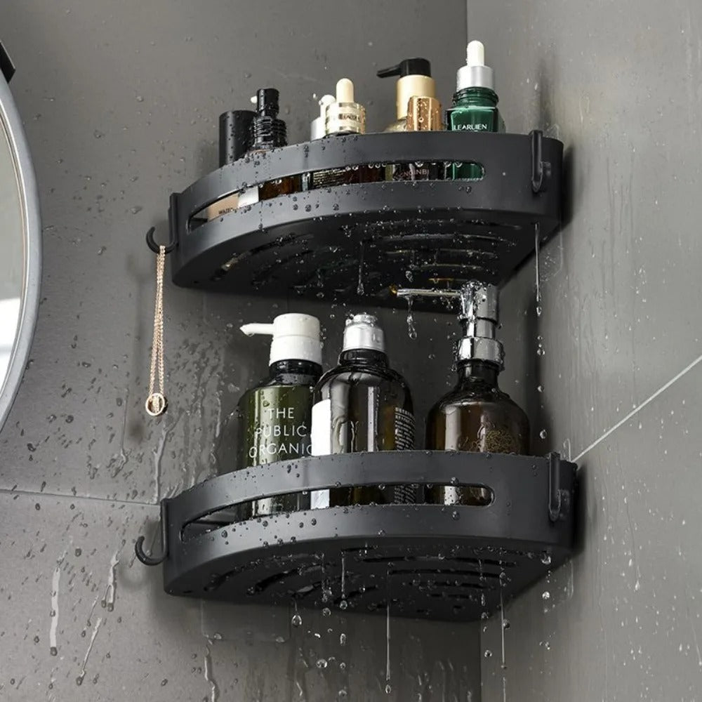 Clear Adhesive Shower Caddy – No-Drill Organizer for Bathroom Storage | Thomler