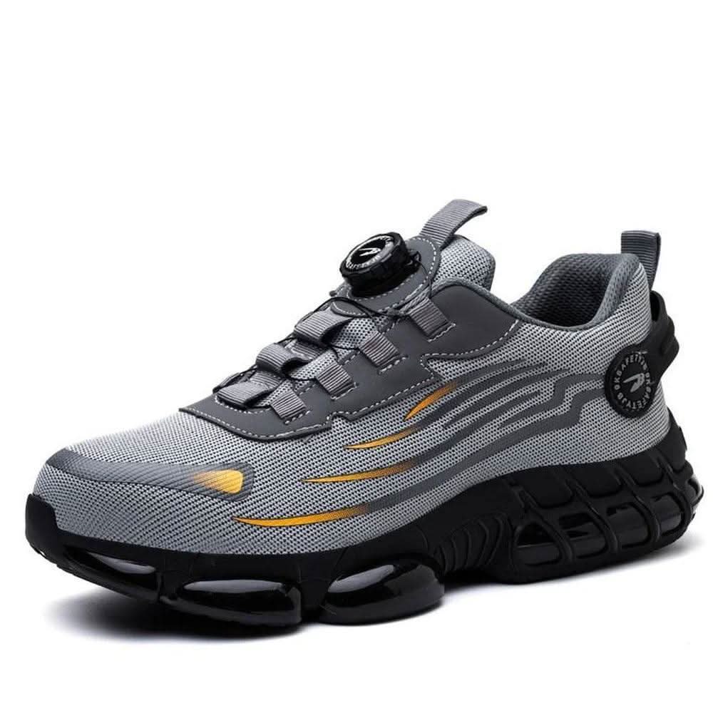 Men's Steel Toe Work Shoes with Arch Support & Slip-Resistant Outsole – Athletic Safety Footwear for Warehouse, Construction & Industrial Jo | Thomler