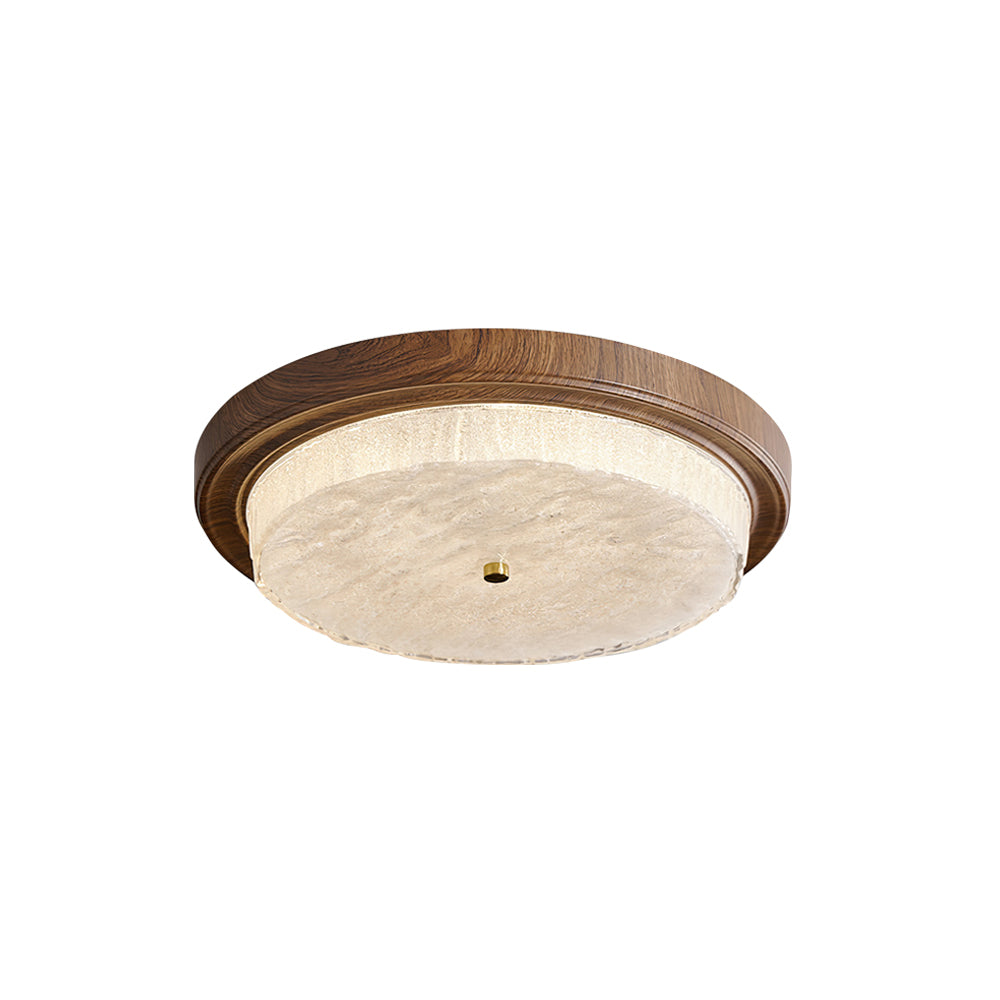 Ceiling Lamp Metal Glass 14.6 in and 18.5 in Indoor Modern Lighting Round Shade Warm Ambiance | Thomler