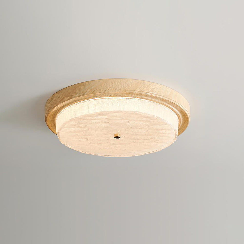 Ceiling Lamp Metal Glass 14.6 in and 18.5 in Indoor Modern Lighting Round Shade Warm Ambiance | Thomler