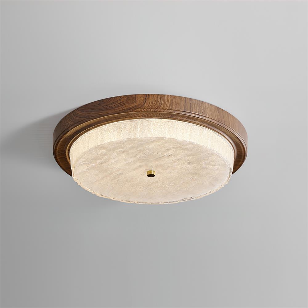 Ceiling Lamp Metal Glass 14.6 in and 18.5 in Indoor Modern Lighting Round Shade Warm Ambiance | Thomler