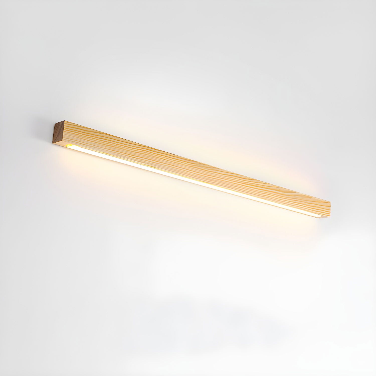 Linear Wall Light 12W Natural Pine Wood 23.6 in Indoor Hallway Vanity Lighting Modern Minimalist Fixture | Thomler