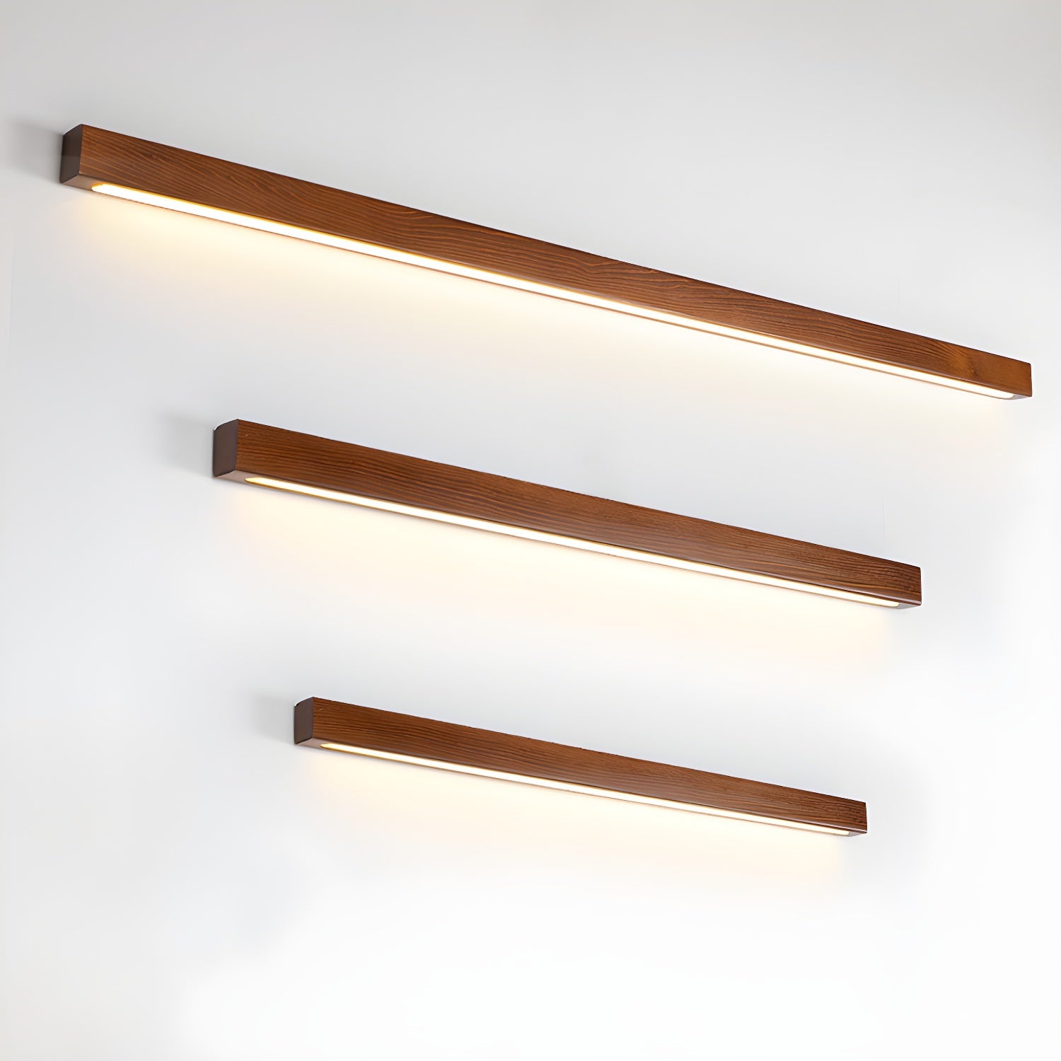 Linear Wall Light 12W Natural Pine Wood 23.6 in Indoor Hallway Vanity Lighting Modern Minimalist Fixture | Thomler