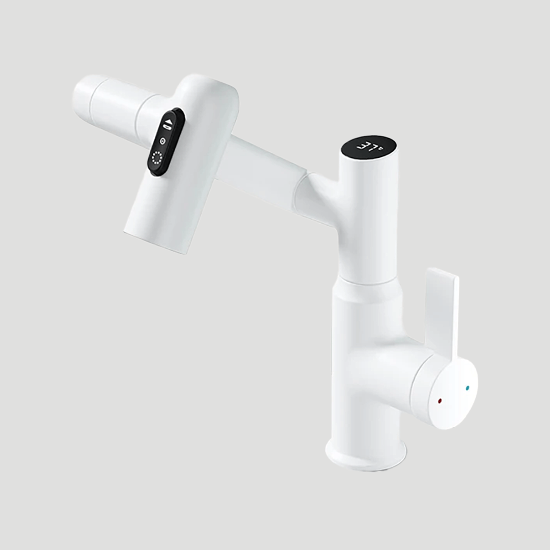 Smart Kitchen Faucet with LED Temperature Display – 360° Swivel Single Handle Sink Mixer Tap for Kitchen & Bathroom | Thomler