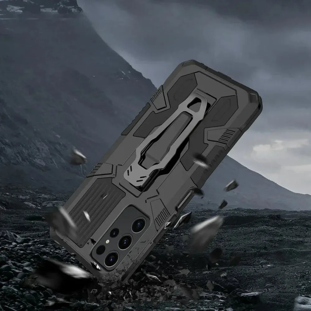 Heavy-Duty Belt Clip Phone Case for Samsung Galaxy – Rugged Dual-Layer Protection with Holster – S21 S22 S23 S24 S25 Plus Ultra | Thomler