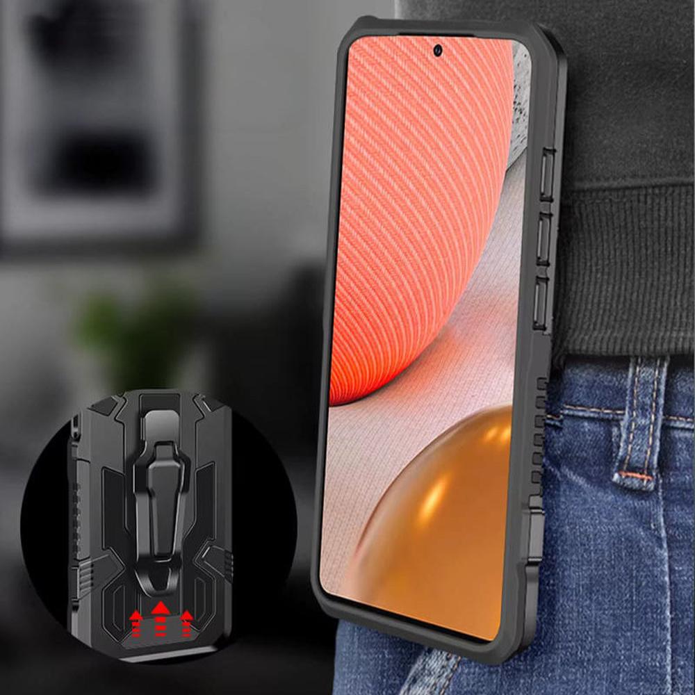 Heavy-Duty Belt Clip Phone Case for Samsung Galaxy – Rugged Dual-Layer Protection with Holster – S21 S22 S23 S24 S25 Plus Ultra | Thomler