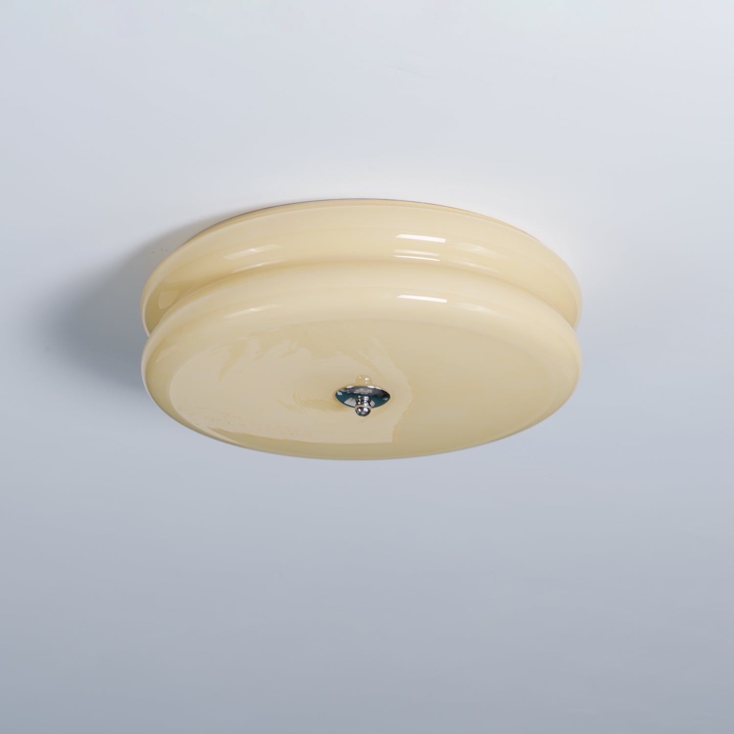 Ceiling Light Glass Metal 32.0 cm Warm LED Living Room Art Deco Flush Mount Hallway Lighting | Thomler