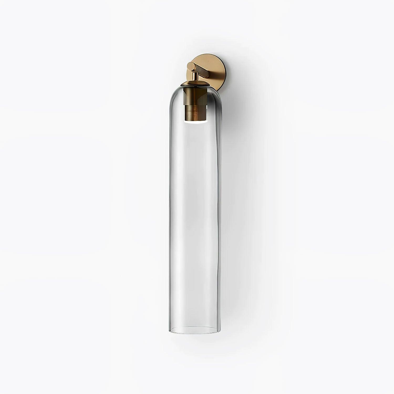 Art Glass Sconce 18.9 in Cylindrical Wall Light Frosted White for Bedroom Hallway Living Room Ambience Decorative Lighting Fixture | Thomler
