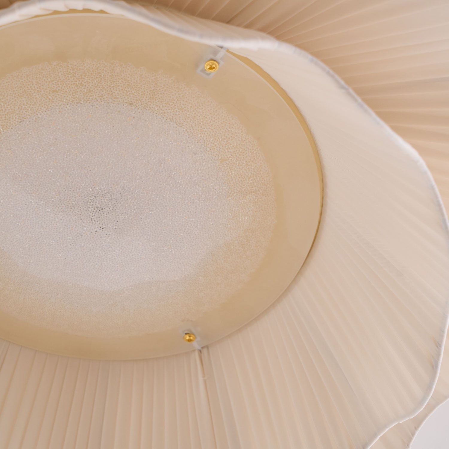 Ceiling Light Fabric Shade Integrated LED 50.0 cm Beige Bedroom Hallway Dimmable Flush Mount Indoor Lighting | Thomler