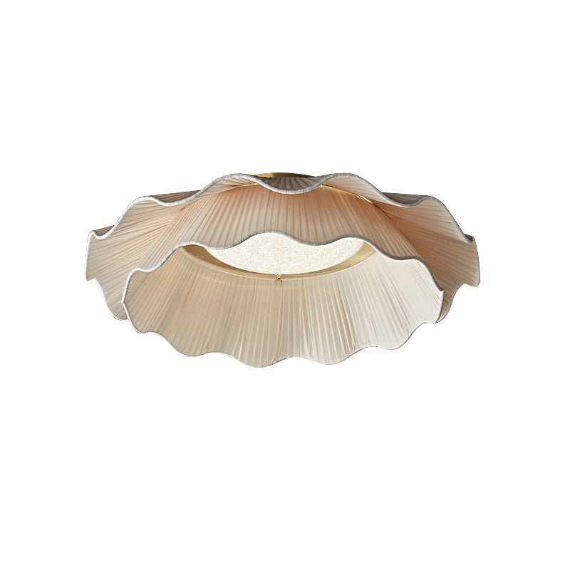 Ceiling Light Fabric Shade Integrated LED 50.0 cm Beige Bedroom Hallway Dimmable Flush Mount Indoor Lighting | Thomler