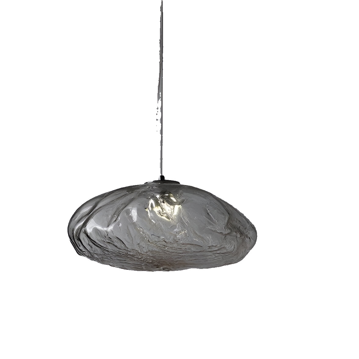 Pendant Light Glass Cloud 15.7 in Amber Dining Room Kitchen Island Hanging Ceiling Lamp Minimalist Nordic Artistic Fixture | Thomler